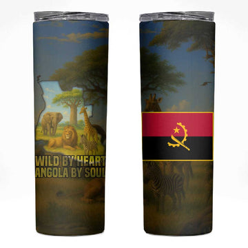 Angola Skinny Tumbler Savannah Wildlife and African Animal TS04