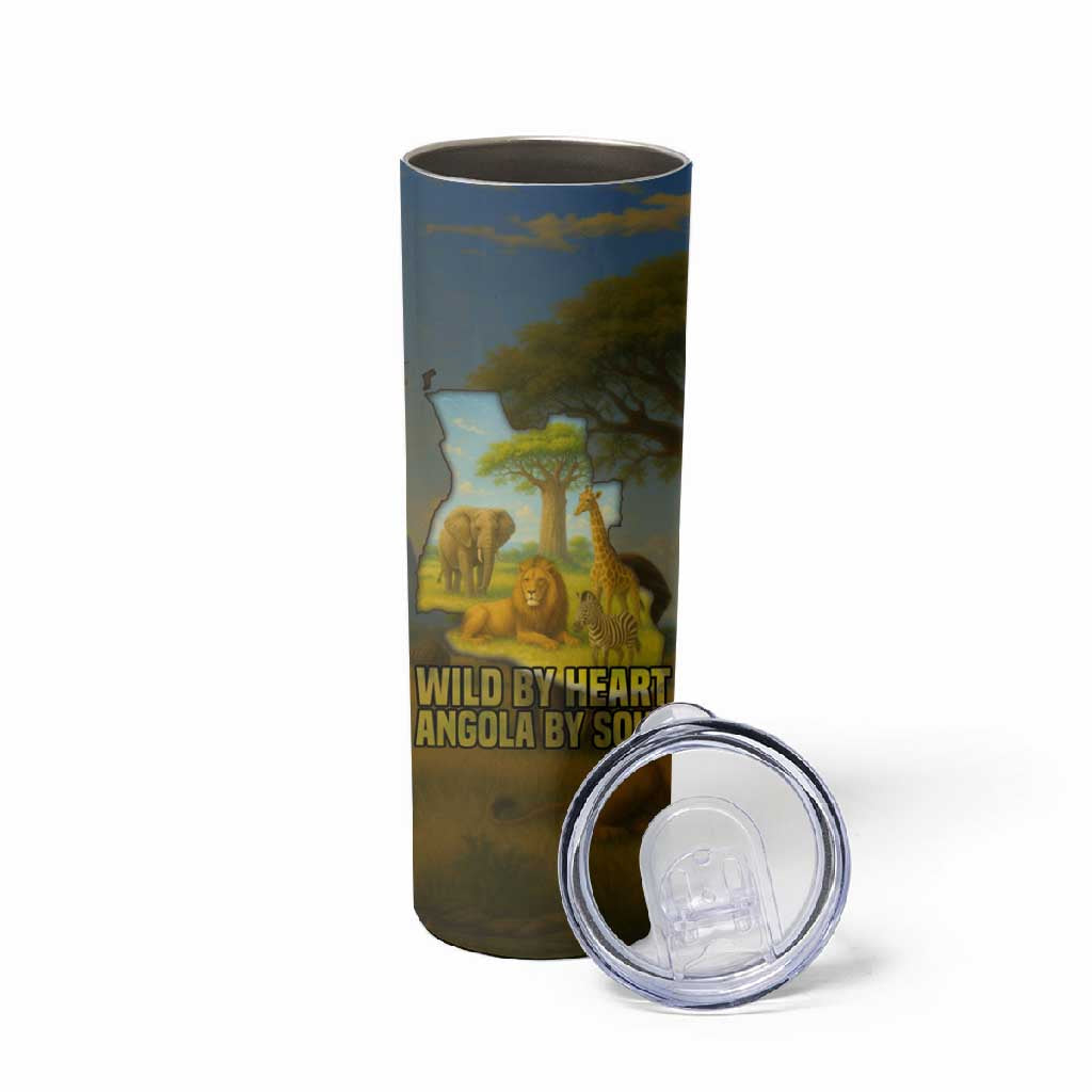 Angola Skinny Tumbler Savannah Wildlife and African Animal TS04