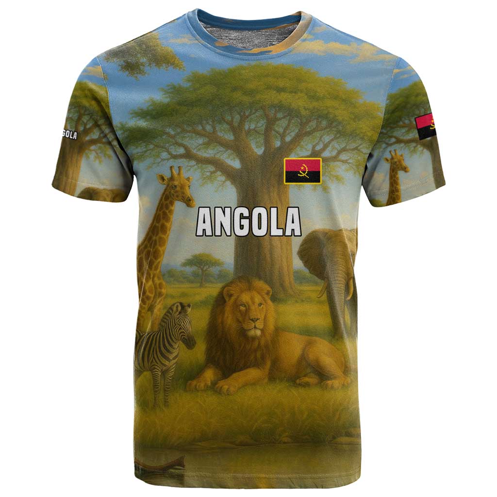 Angola T shirt Savannah Wildlife and African Animal TS04