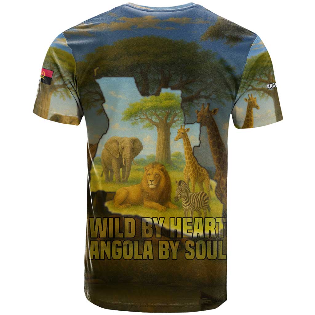 Angola T shirt Savannah Wildlife and African Animal TS04