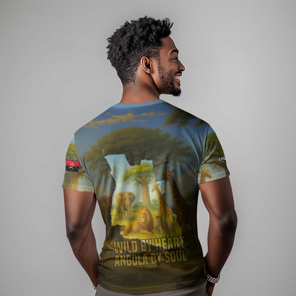 Angola T shirt Savannah Wildlife and African Animal TS04