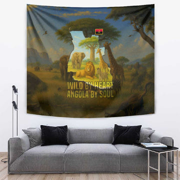 Angola Tapestry Savannah Wildlife and African Animal TS04