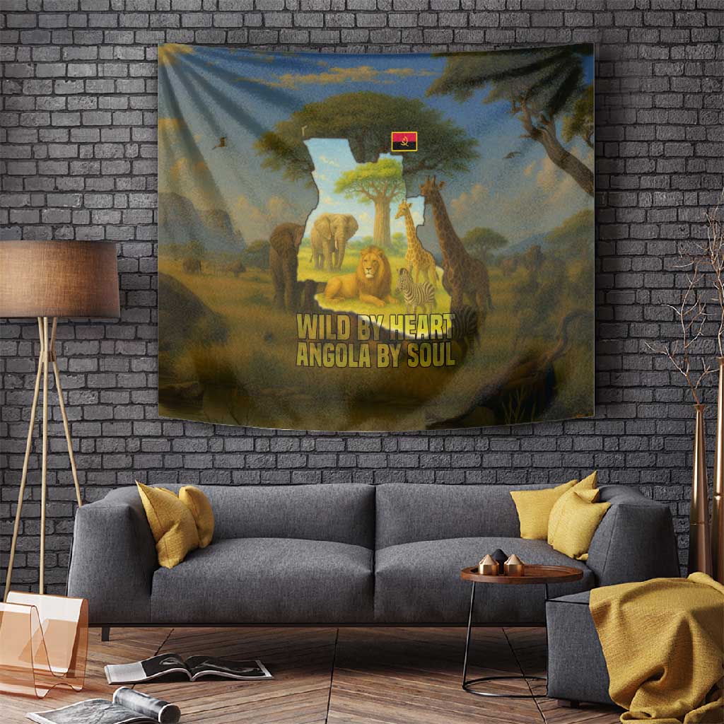 Angola Tapestry Savannah Wildlife and African Animal TS04