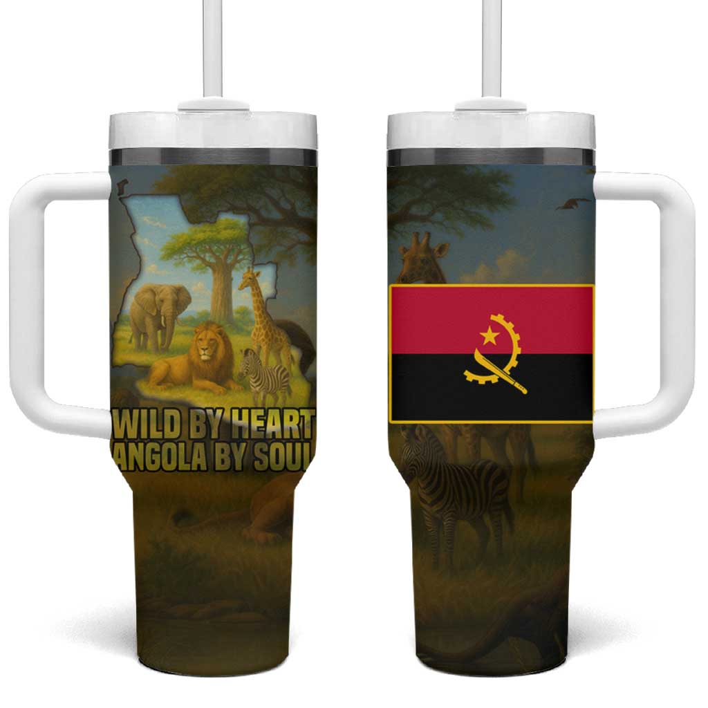 Angola Tumbler With Handle Savannah Wildlife and African Animal TS04