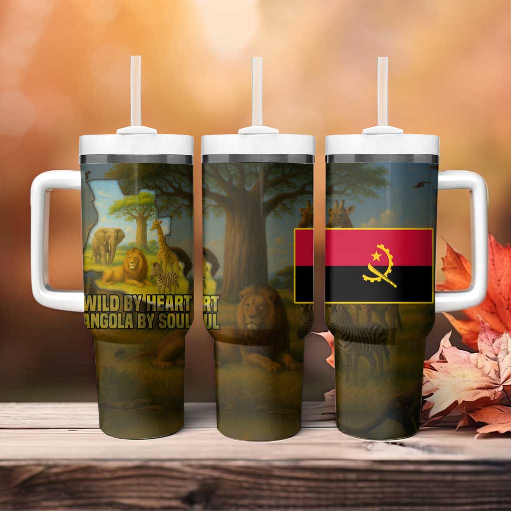 Angola Tumbler With Handle Savannah Wildlife and African Animal TS04