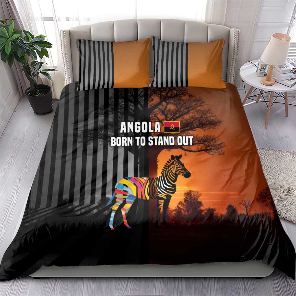 Angola Bedding Set Sunset Zebra Design and African Nature TS04
