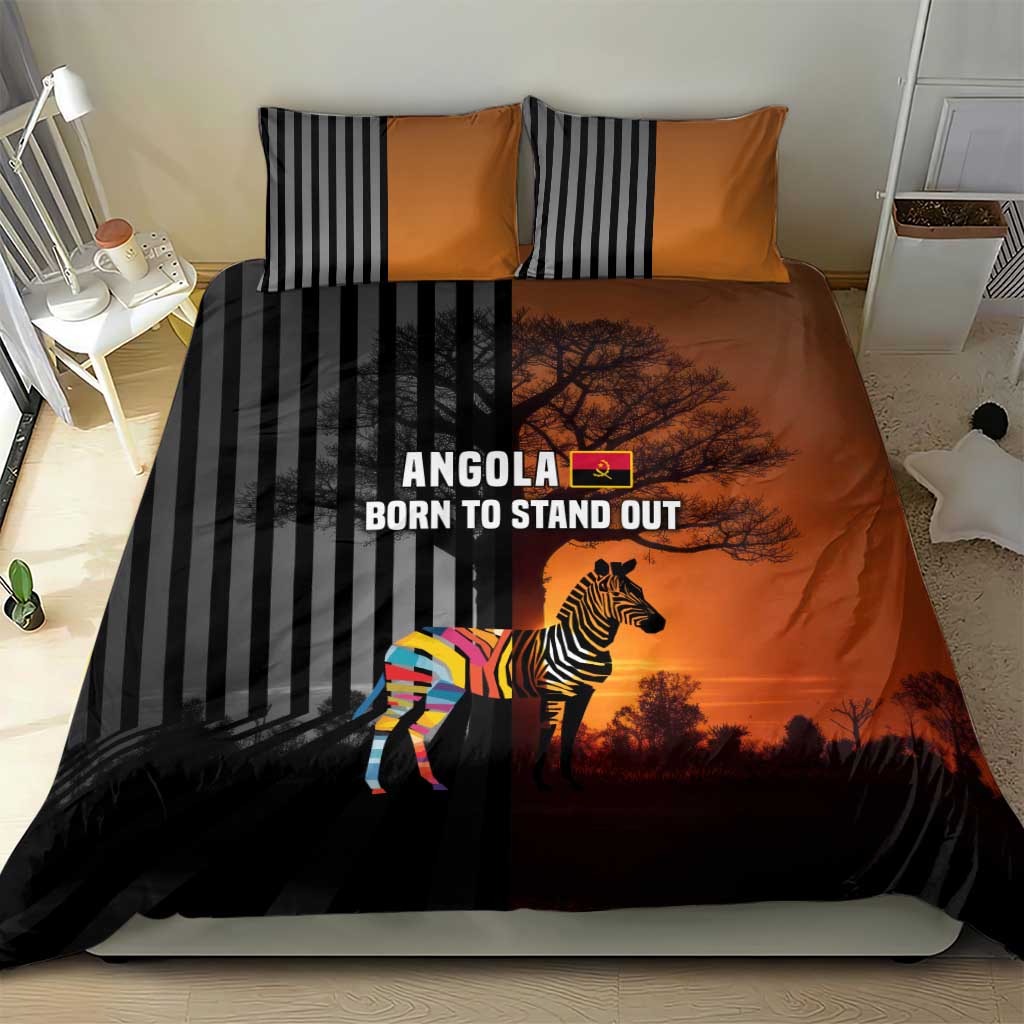 Angola Bedding Set Sunset Zebra Design and African Nature TS04