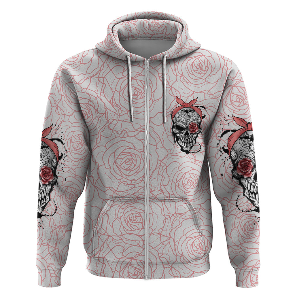 Warning Kinda Crazy Tattooed Girl Rose Hoodie TS04