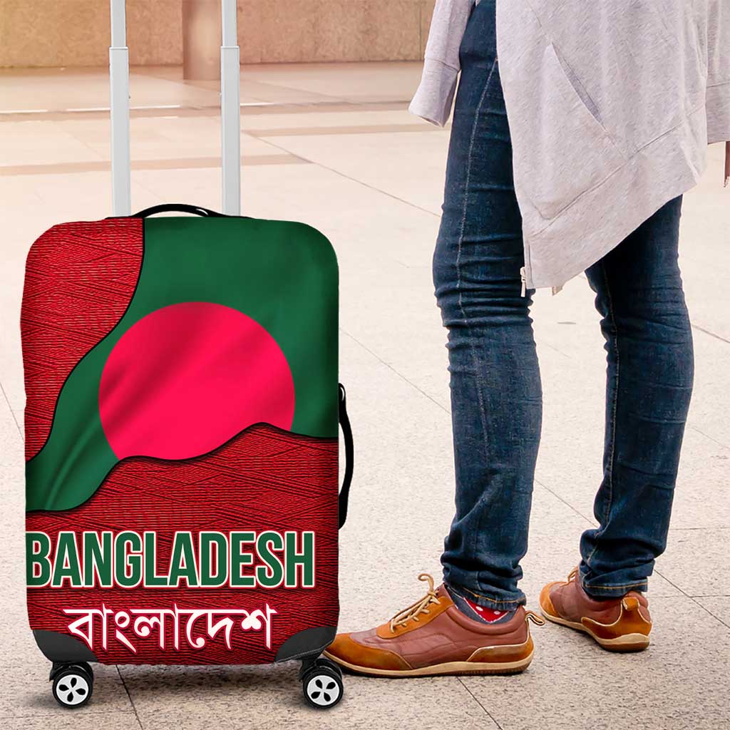Bangladesh Luggage Cover with National Flag Design and Bengali Script TS04