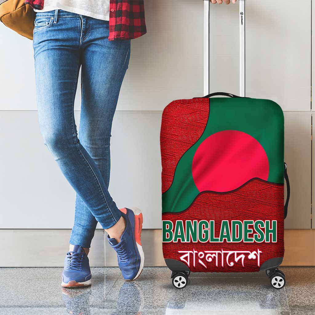 Bangladesh Luggage Cover with National Flag Design and Bengali Script TS04