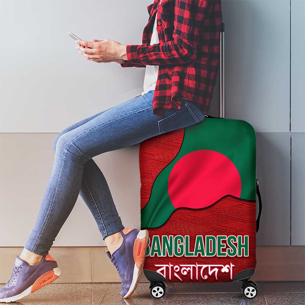 Bangladesh Luggage Cover with National Flag Design and Bengali Script TS04