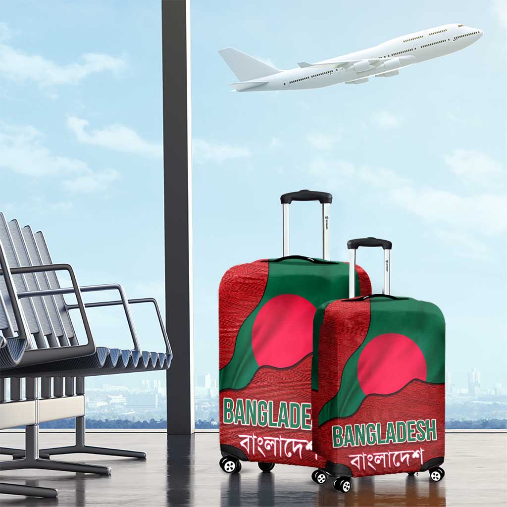 Bangladesh Luggage Cover with National Flag Design and Bengali Script TS04
