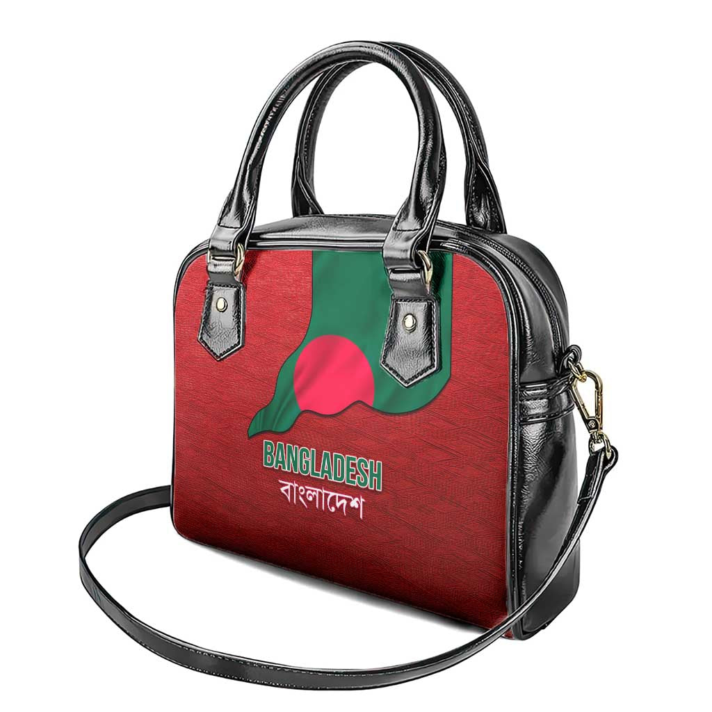 Bangladesh Shoulder Handbag with National Flag Design and Bengali Script TS04