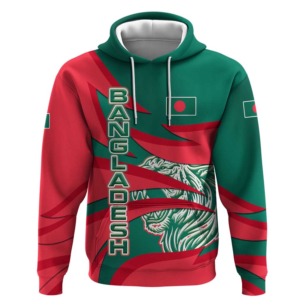 Bangladesh Hoodie with Tiger Bengal Design and National Emblem Motif TS04