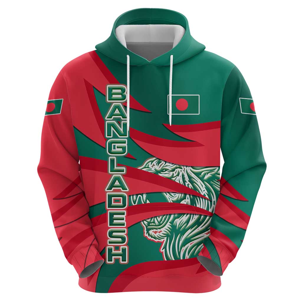 Bangladesh Hoodie with Tiger Bengal Design and National Emblem Motif TS04