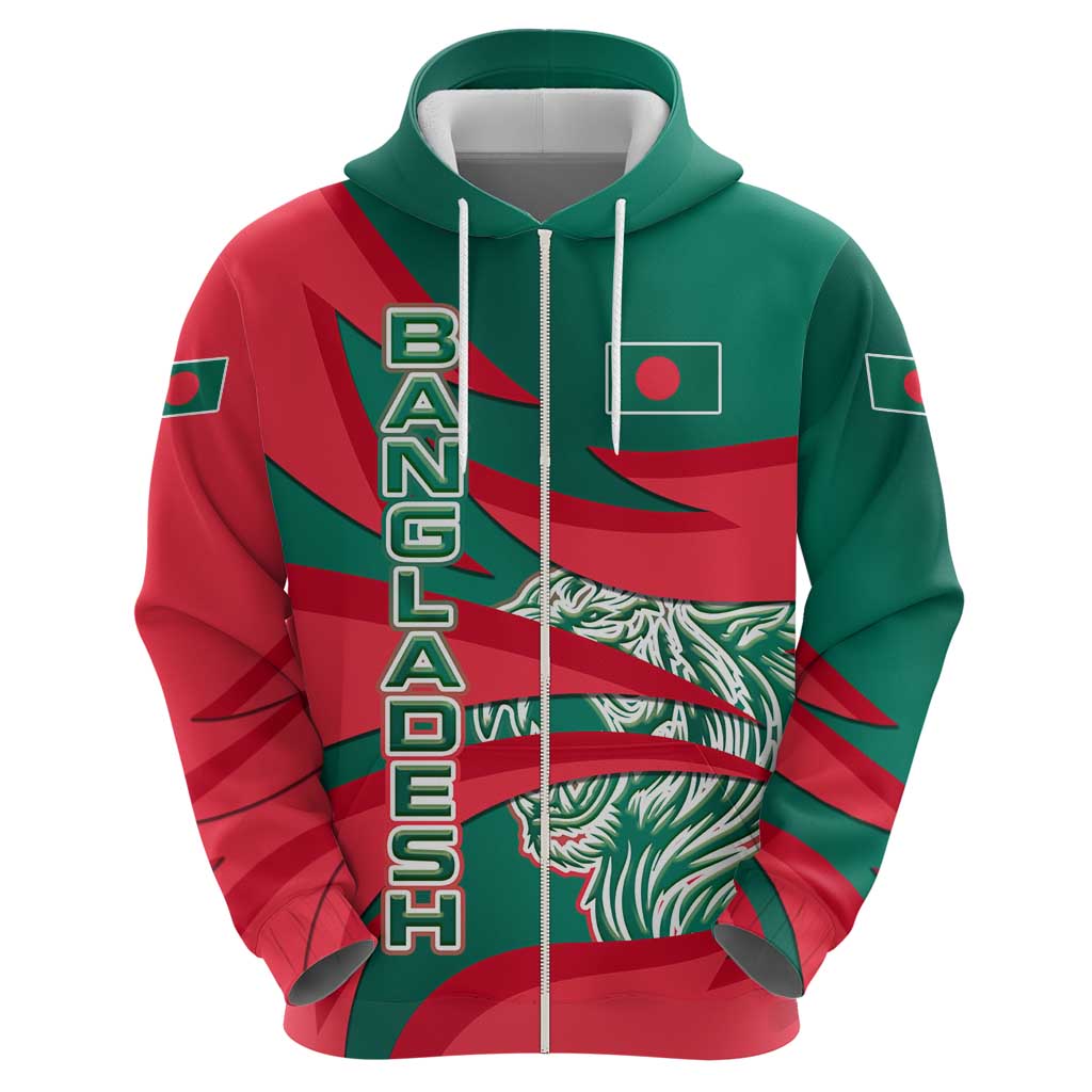 Bangladesh Hoodie with Tiger Bengal Design and National Emblem Motif TS04