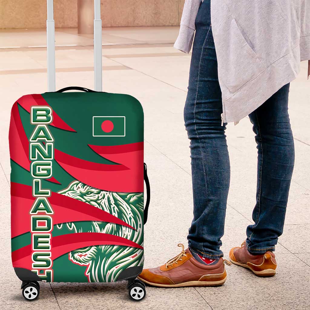 Bangladesh Luggage Cover with Tiger Bengal Design and National Emblem Motif TS04