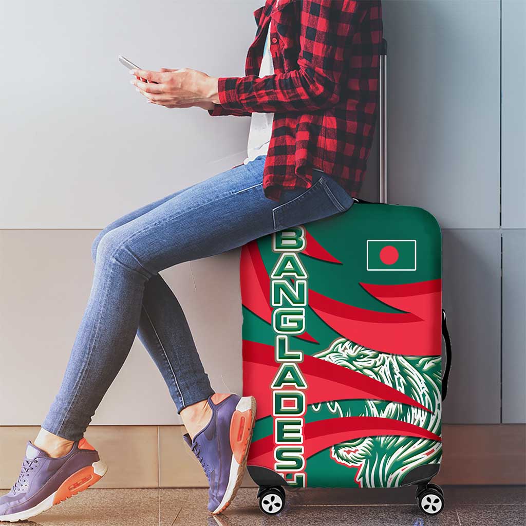 Bangladesh Luggage Cover with Tiger Bengal Design and National Emblem Motif TS04