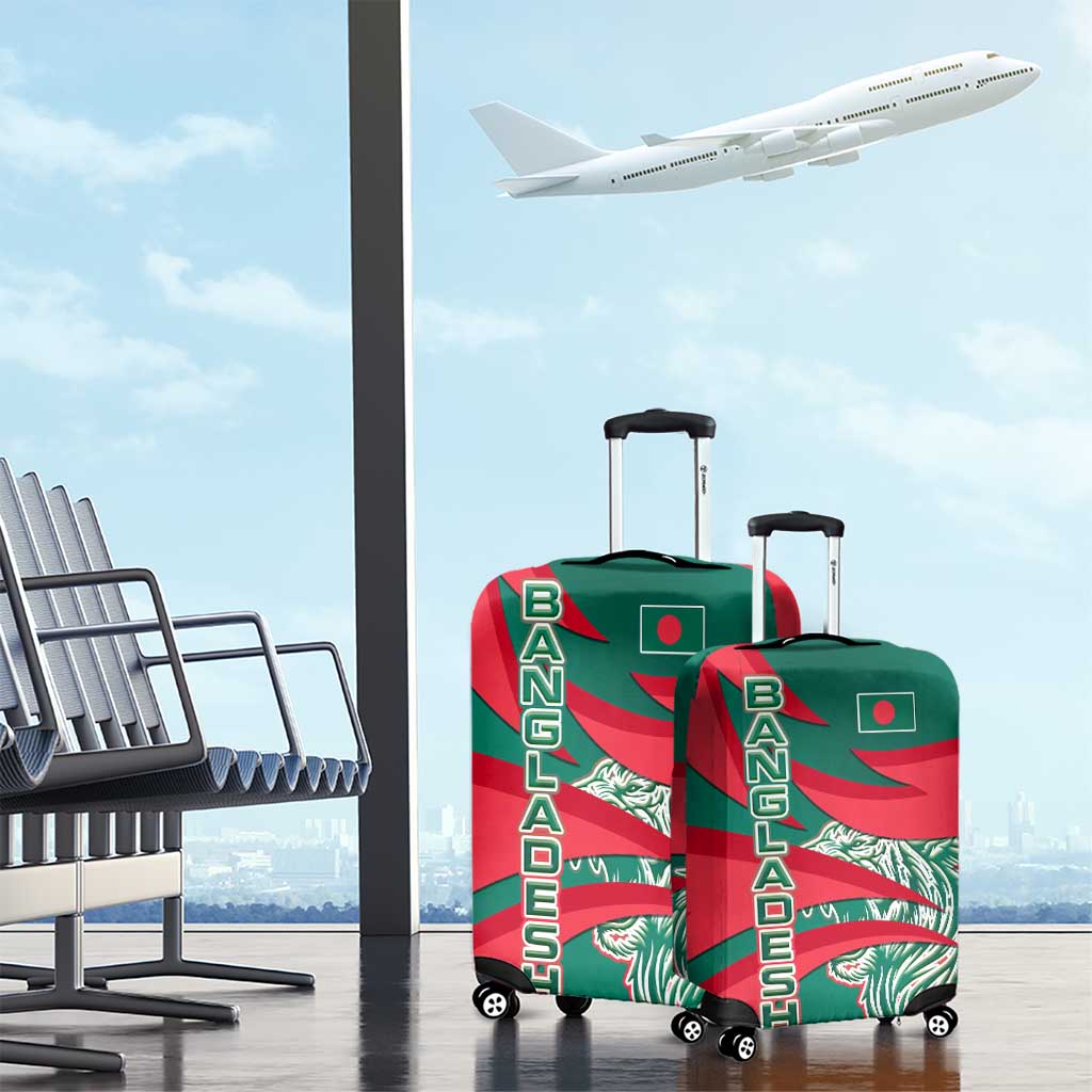 Bangladesh Luggage Cover with Tiger Bengal Design and National Emblem Motif TS04