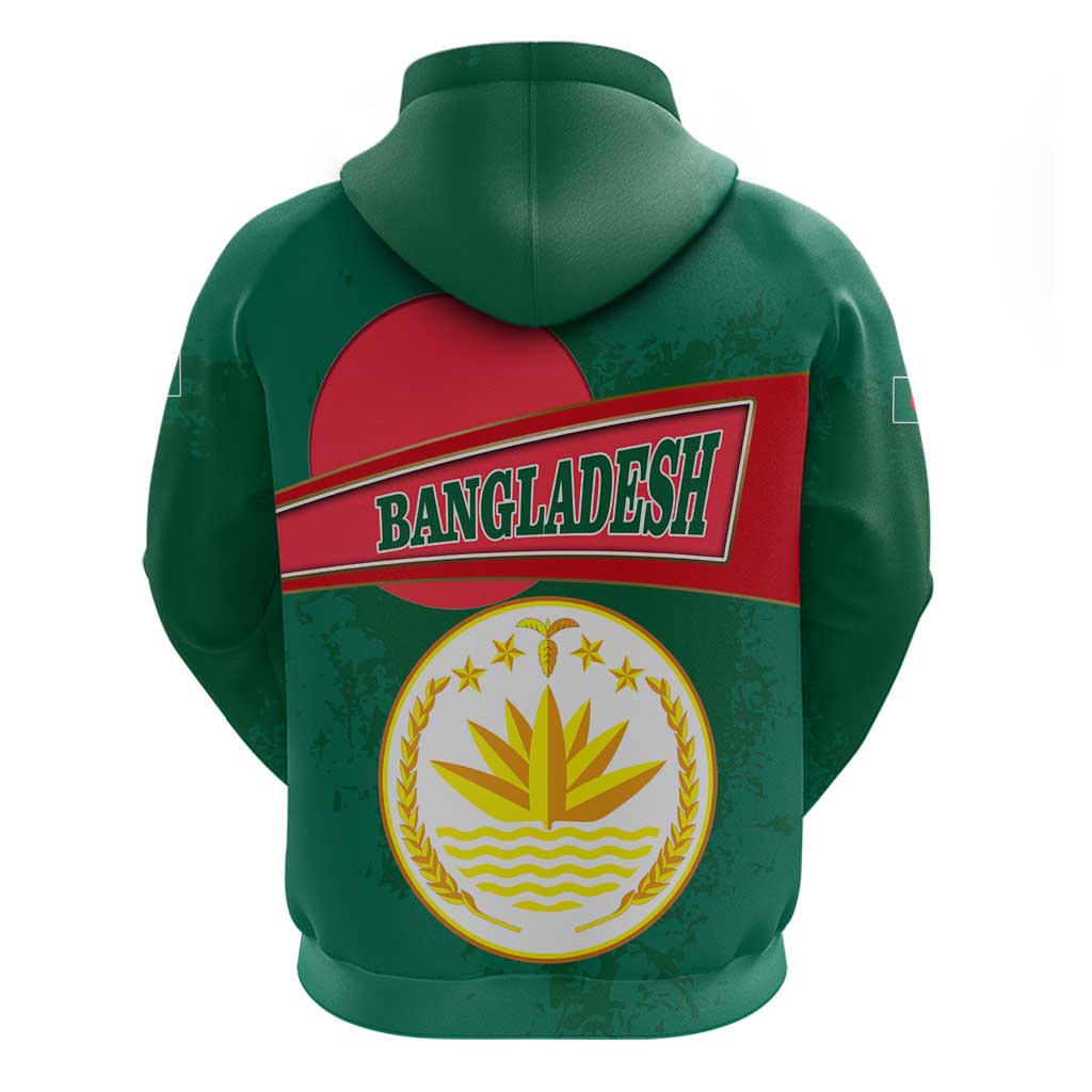 Bangladesh Chittagong Heritage Hoodie with National Emblem and Flag TS04