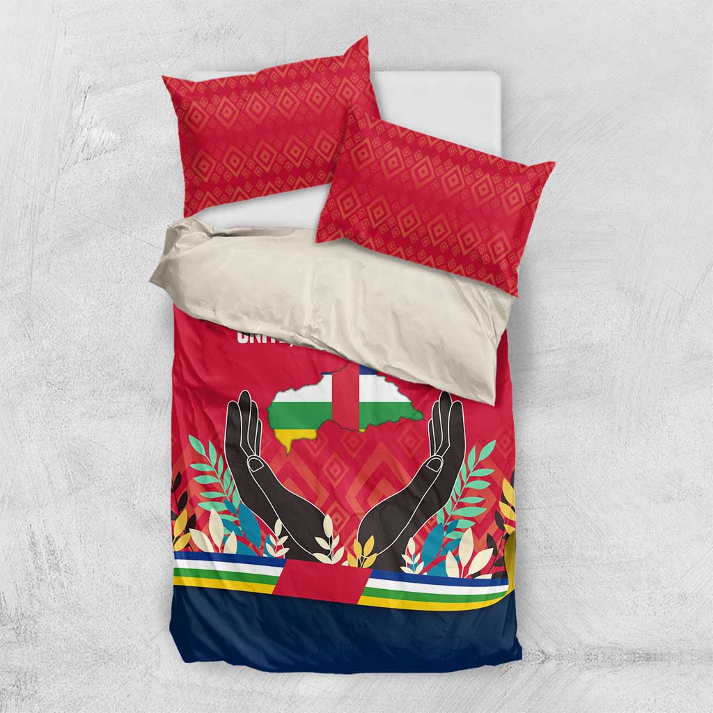 Central African Republic Bedding Set Red Blue Green Tribal Design TS04