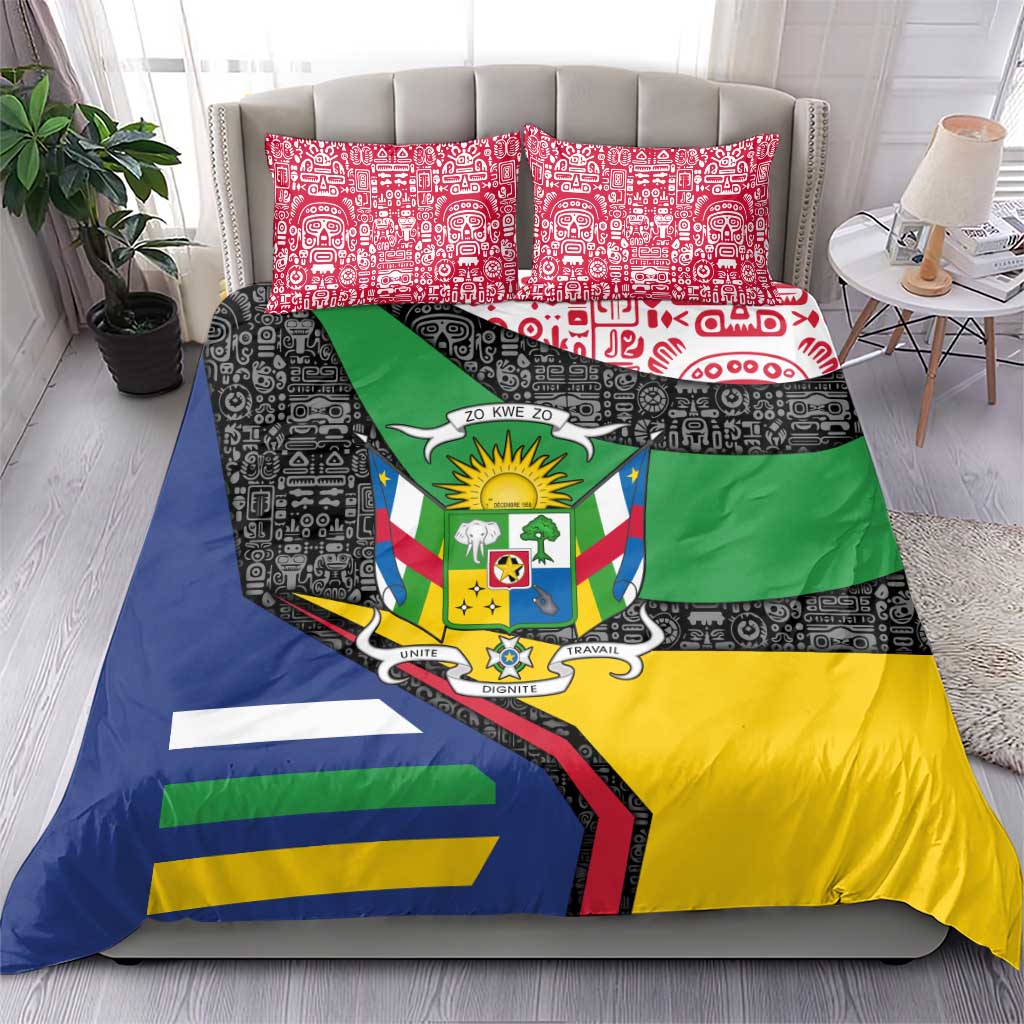 Central African Republic Bedding Set Multicolor Tribal Design TS04