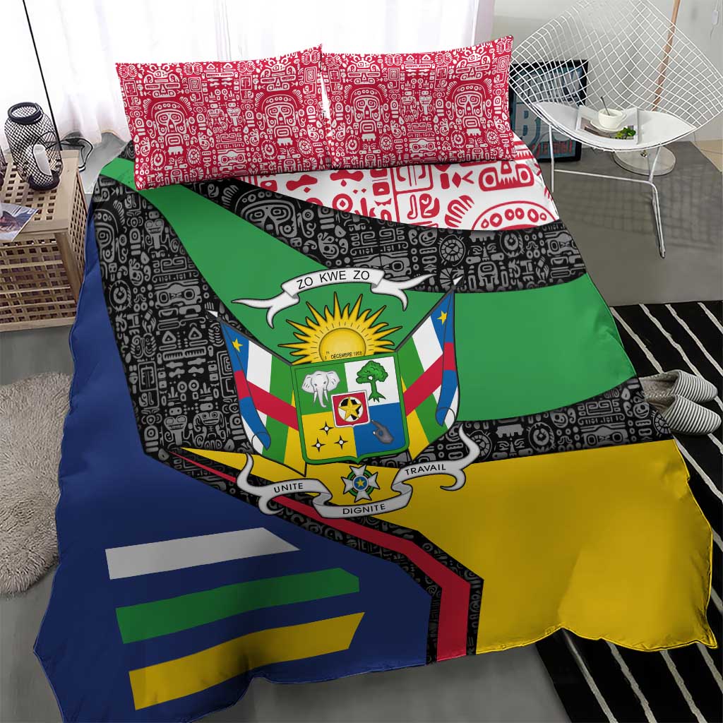 Central African Republic Bedding Set Multicolor Tribal Design TS04