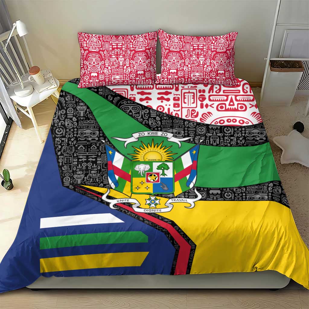 Central African Republic Bedding Set Multicolor Tribal Design TS04