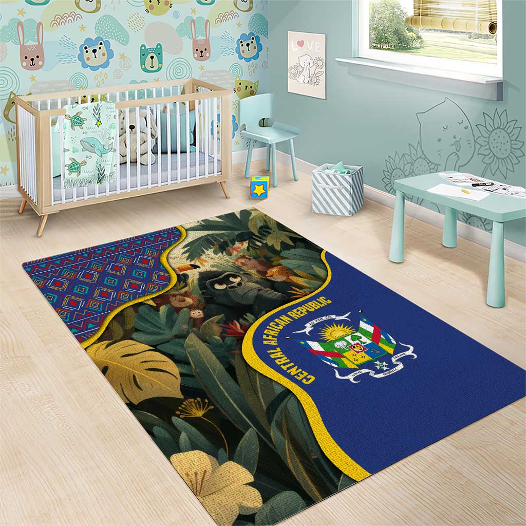 Central African Republic Area Rug Jungle Animal TS04