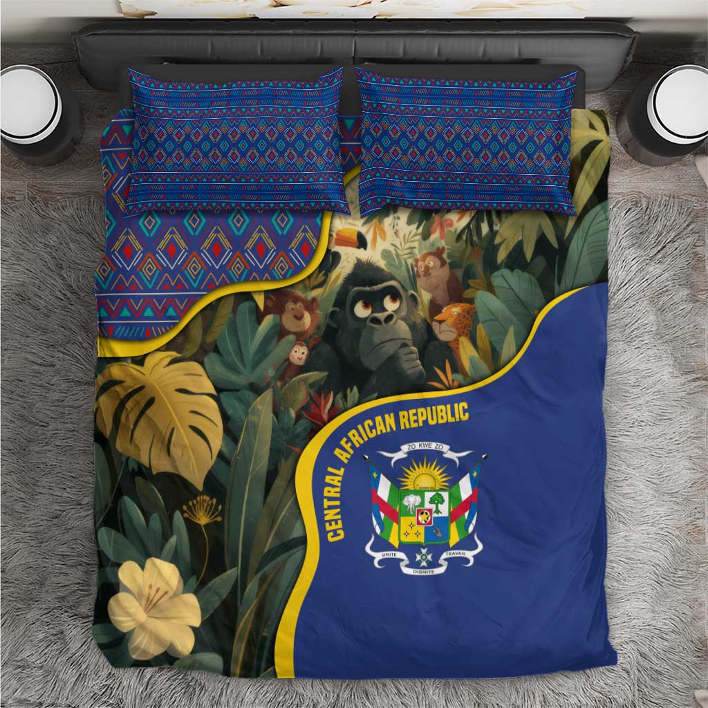 Central African Republic Bedding Set Jungle Animal TS04
