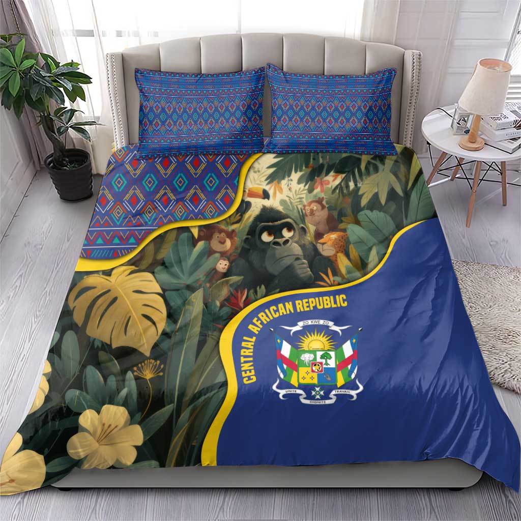Central African Republic Bedding Set Jungle Animal TS04