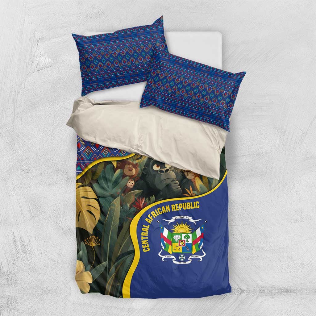 Central African Republic Bedding Set Jungle Animal TS04