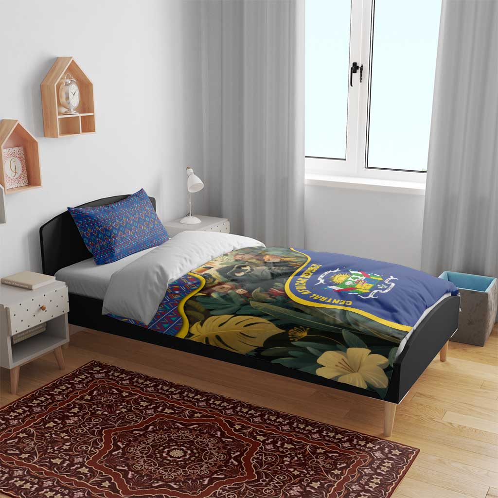 Central African Republic Bedding Set Jungle Animal TS04