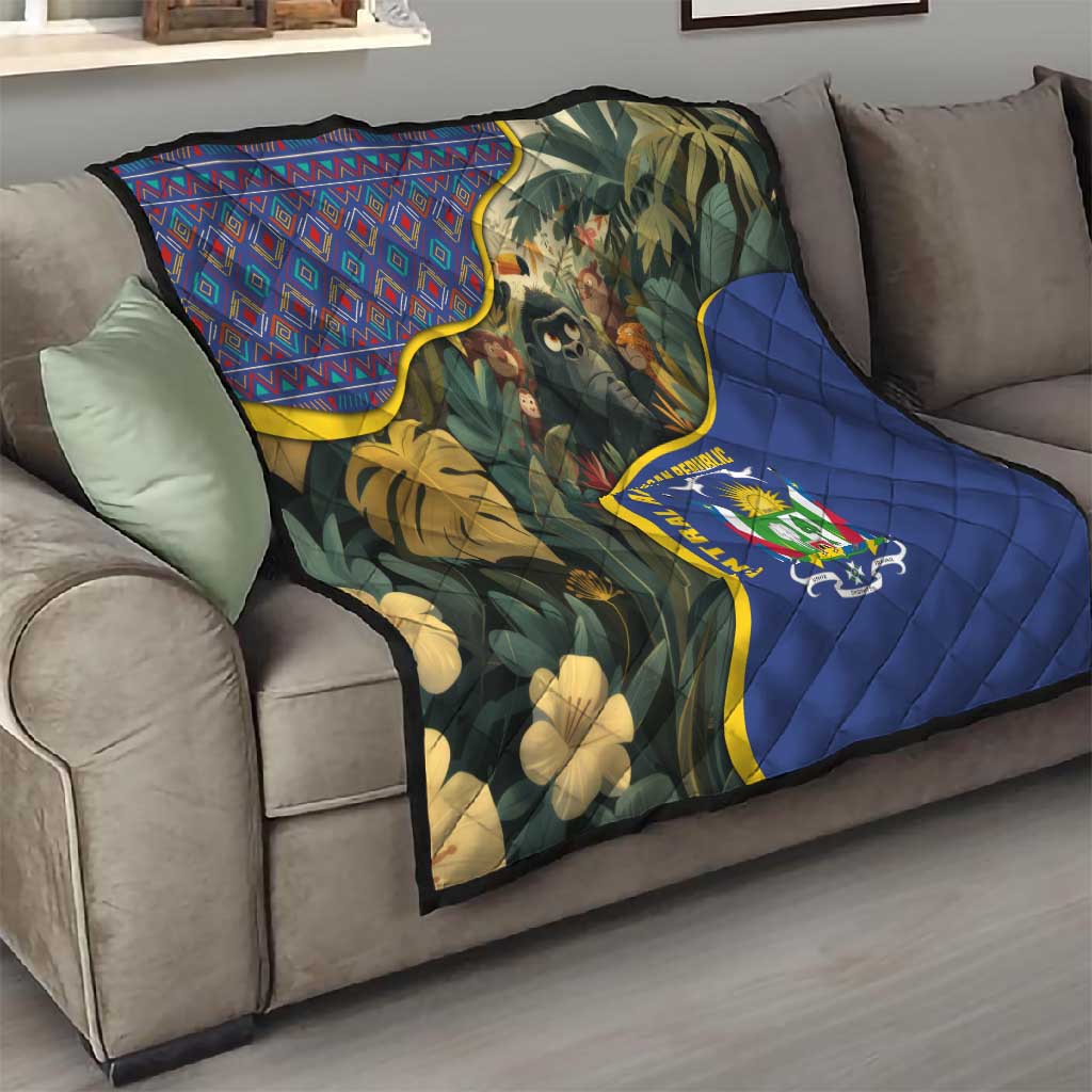 Central African Republic Quilt Jungle Animal TS04