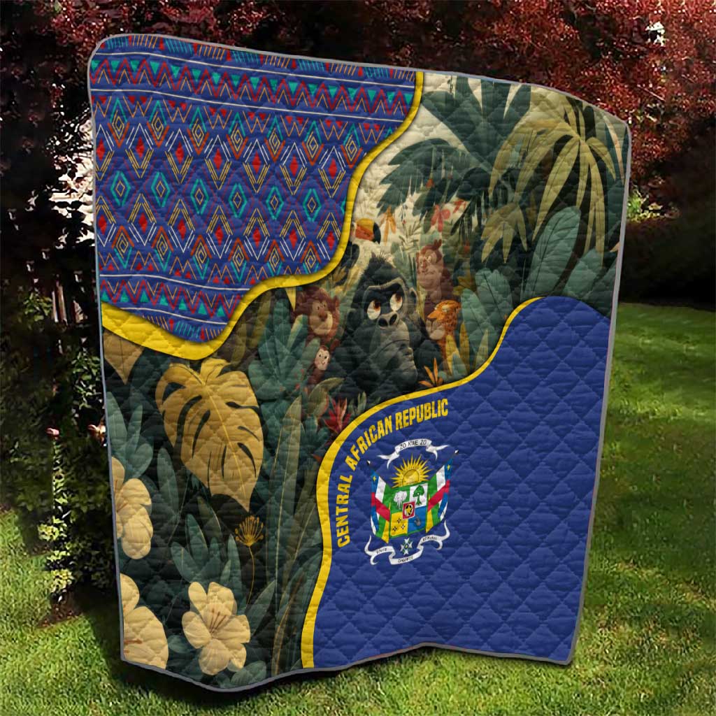 Central African Republic Quilt Jungle Animal TS04