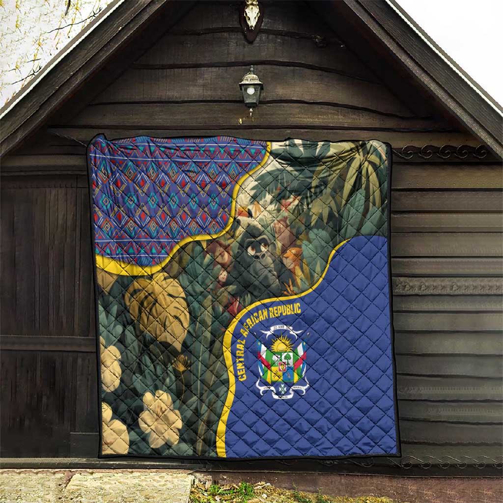 Central African Republic Quilt Jungle Animal TS04