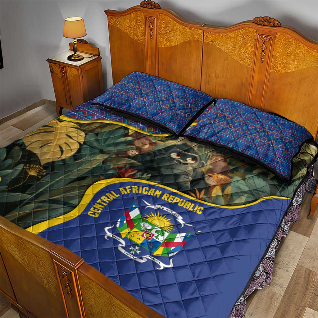 Central African Republic Quilt Bed Set Jungle Animal TS04
