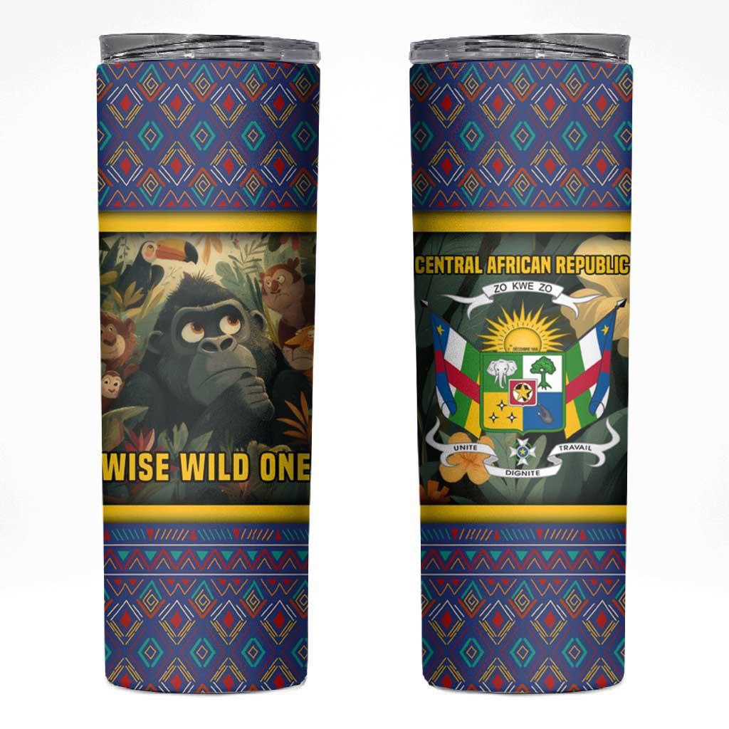 Central African Republic Skinny Tumbler Jungle Animal TS04