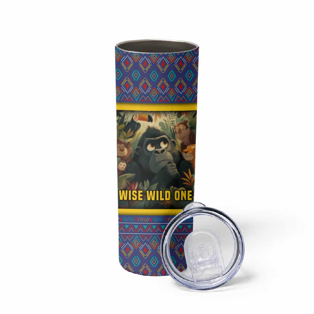 Central African Republic Skinny Tumbler Jungle Animal TS04