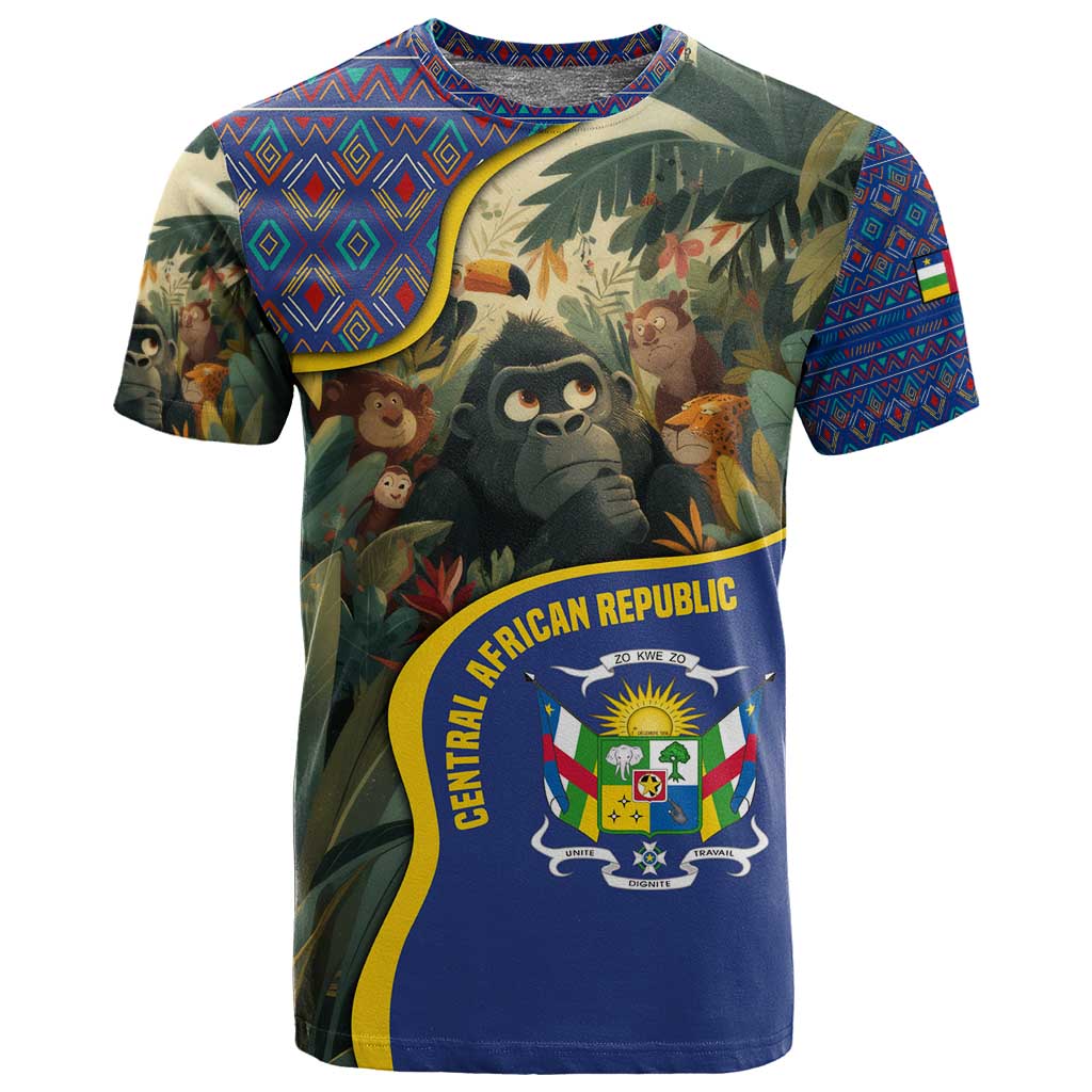 Central African Republic T shirt Jungle Animal TS04