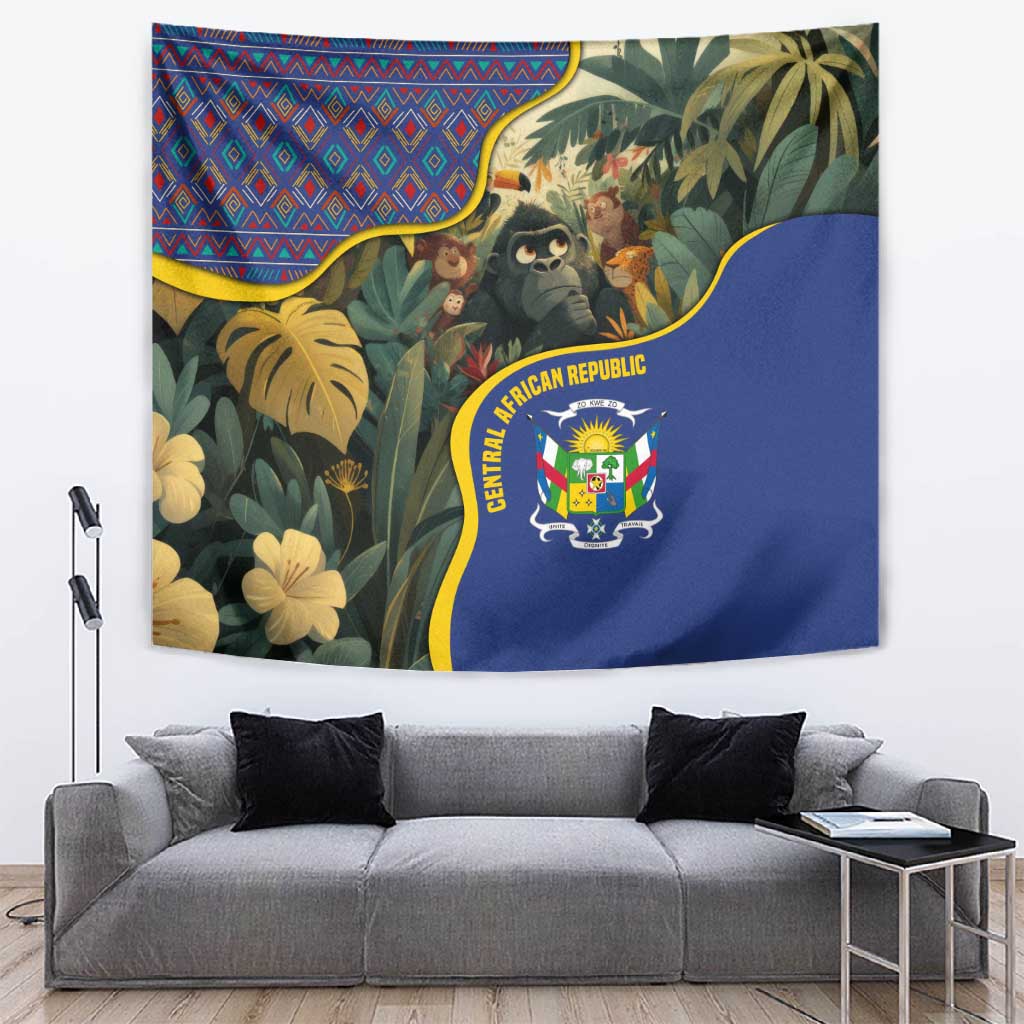 Central African Republic Tapestry Jungle Animal TS04