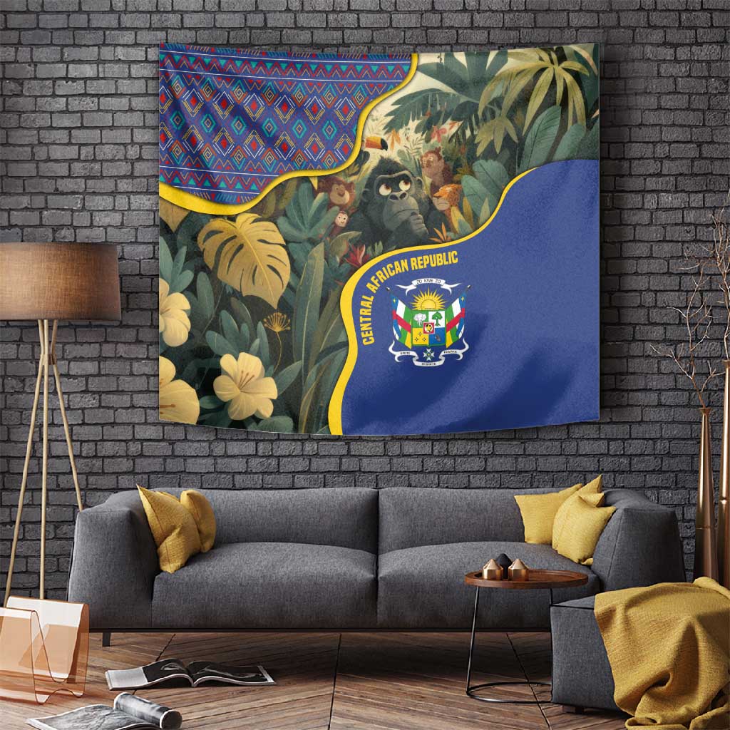 Central African Republic Tapestry Jungle Animal TS04