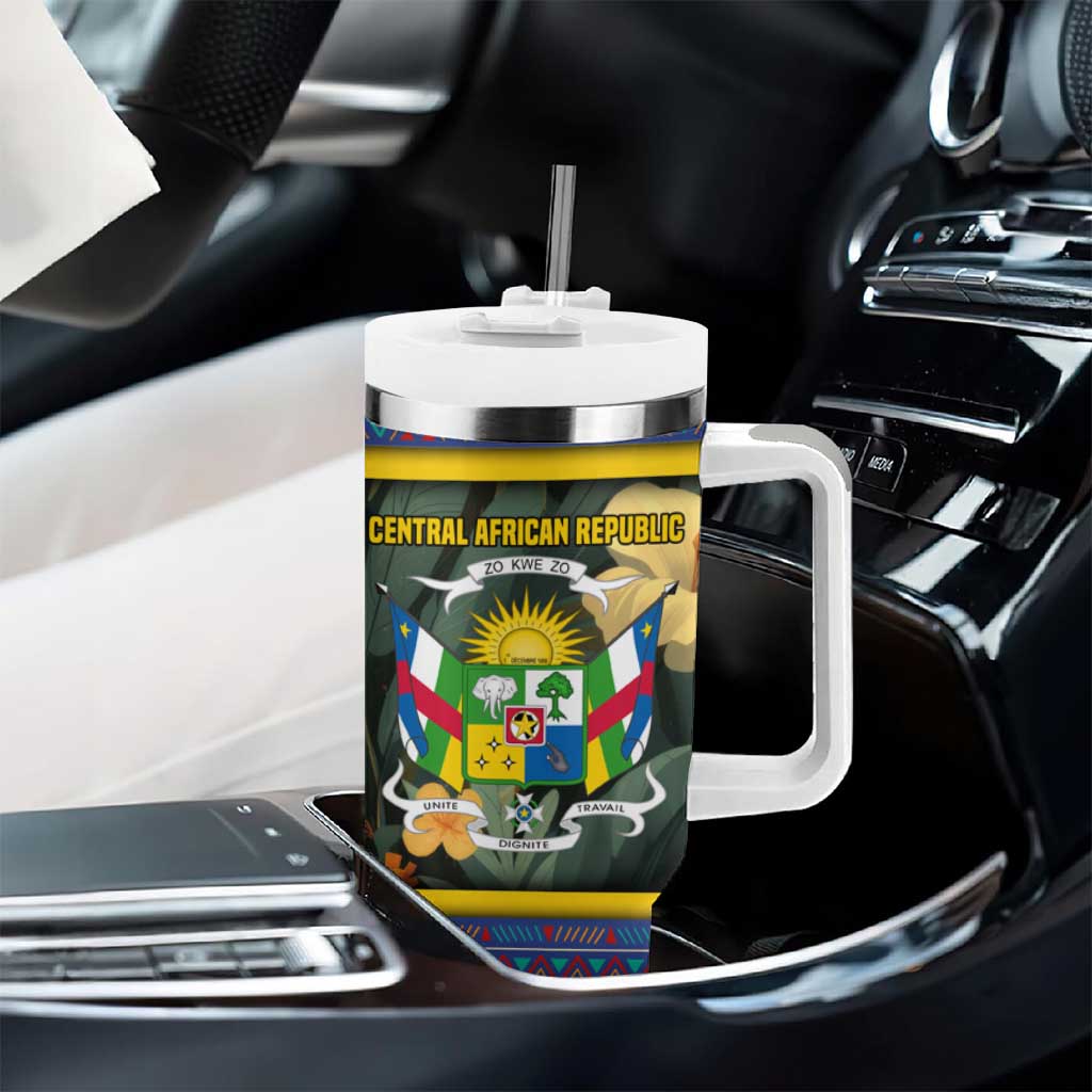 Central African Republic Tumbler With Handle Jungle Animal TS04