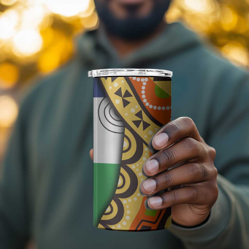 Central African Republic 4 in 1 Can Cooler Tumbler Baobab and Flag TS04