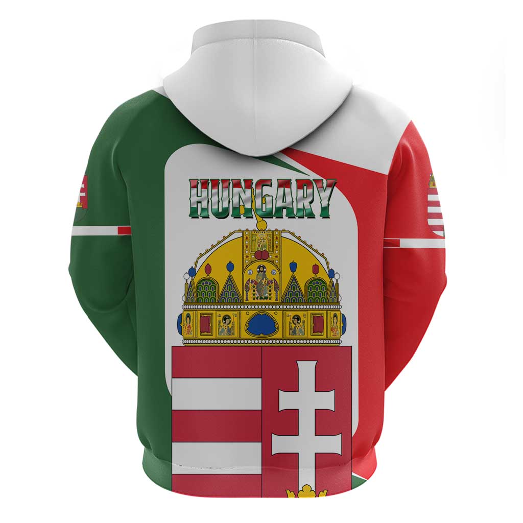 Hungary Hoodie with Budapest Heart Illustration Design and Crown Emblem TS04