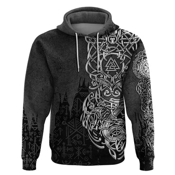 Viking Skoll and Hati Hoodie Chasing Eternity TS04