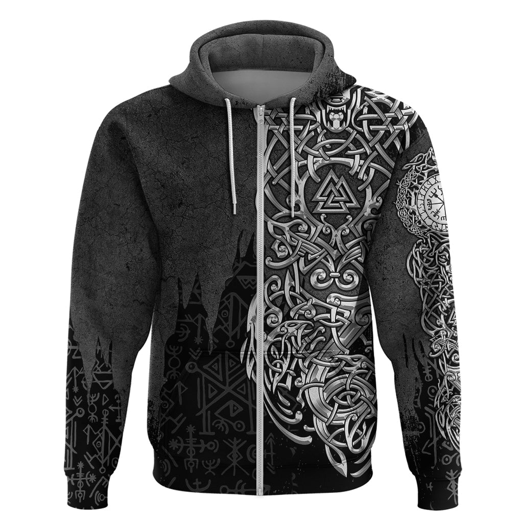 Viking Skoll and Hati Hoodie Chasing Eternity TS04