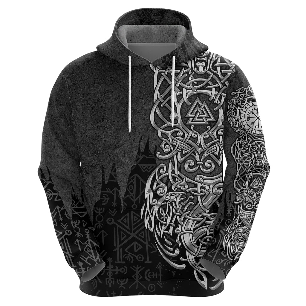 Viking Skoll and Hati Hoodie Chasing Eternity TS04