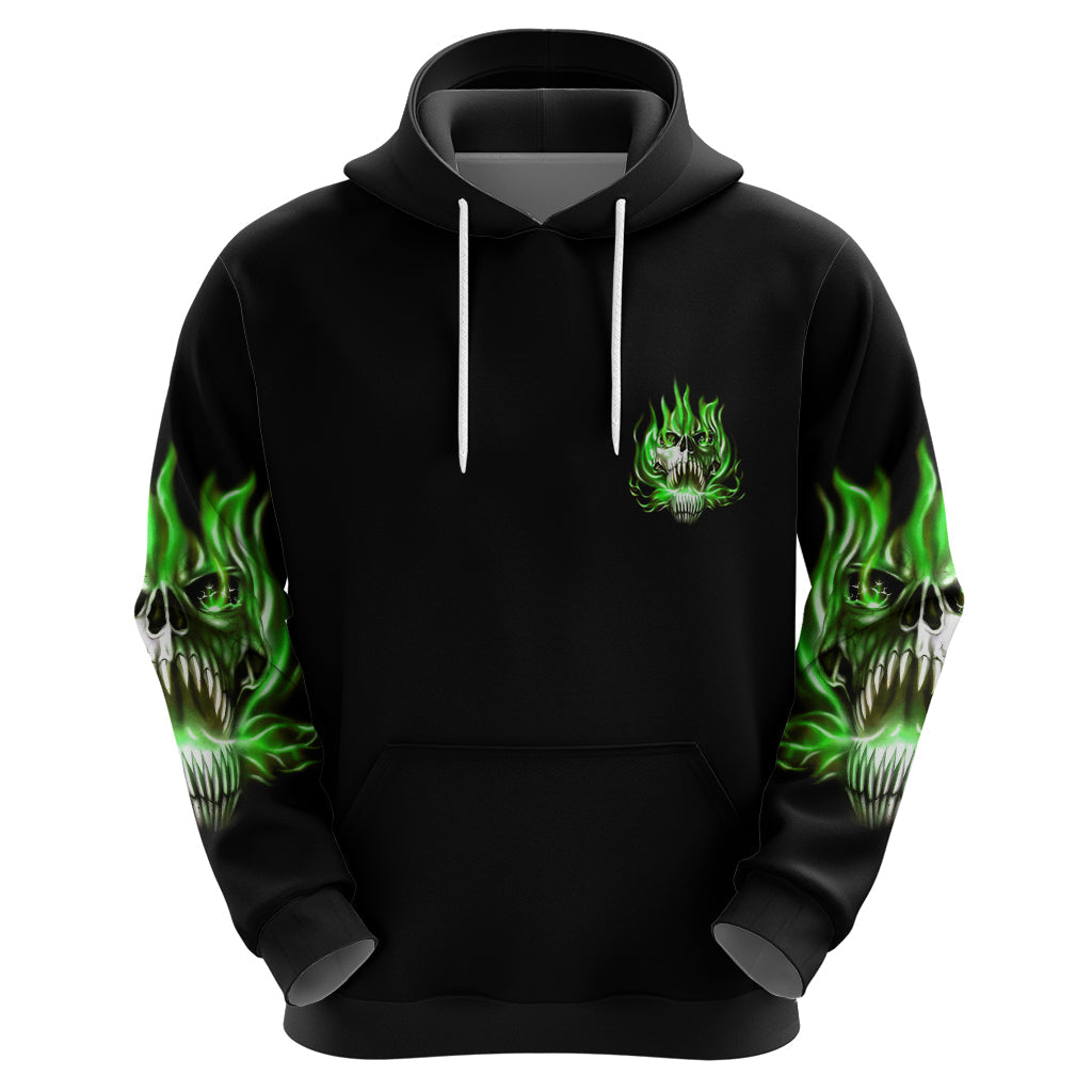 9 Of 10 Voices In My Head Fire Skull Hoodie TS04