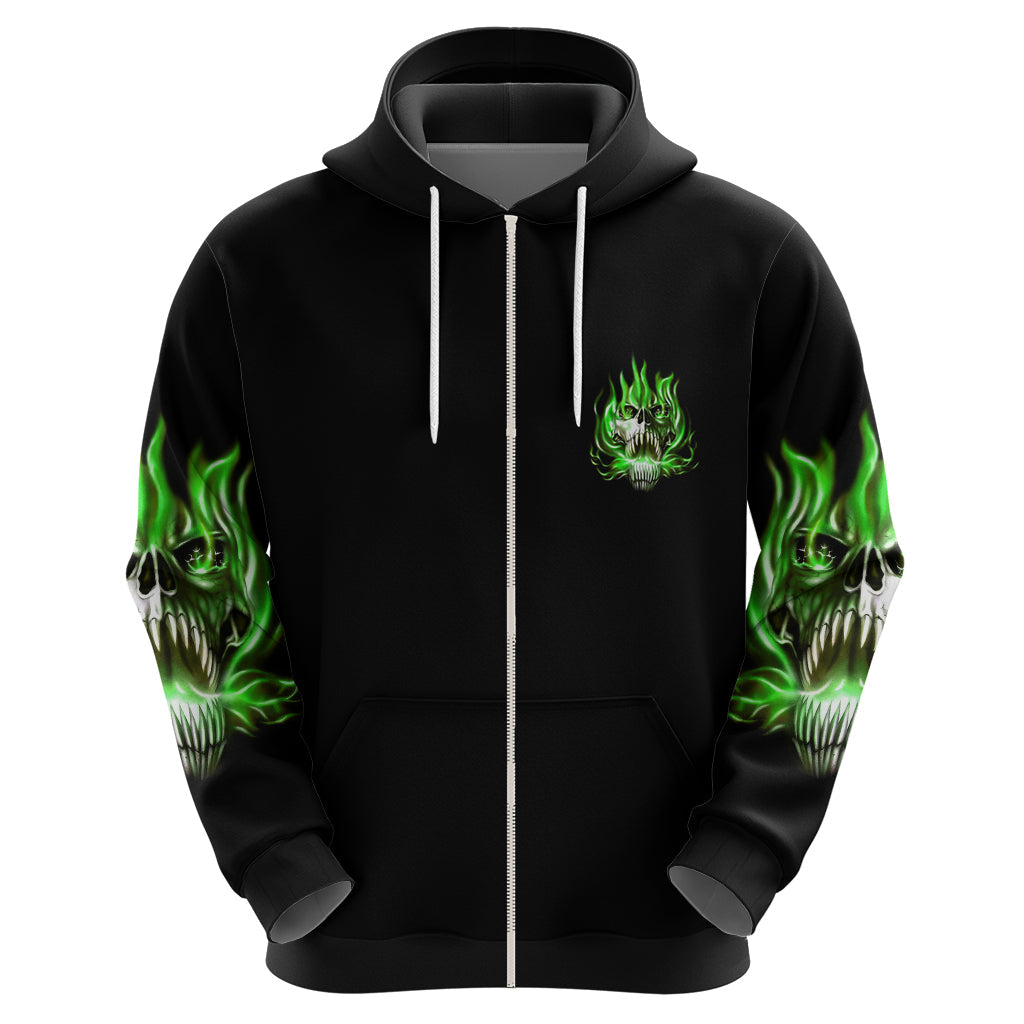 9 Of 10 Voices In My Head Fire Skull Hoodie TS04